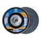 Pferd 4-1/2" x 5/8-11 Thd. POLIFAN Flap Disc - Z PSF STEELOX, Zirconia, 120 Grit, Conical 62074 - alternate 1